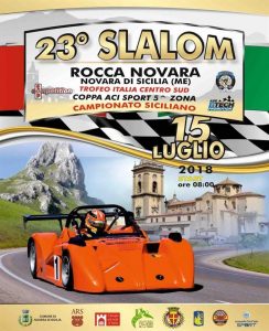 La locandina dello Slalom di Rocca-Novara