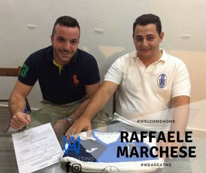 Marchese firma per l'Atletico Messina, a fianco al neo presidente Barbera