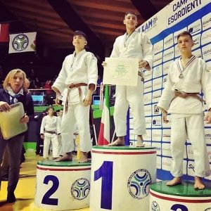 Mattia Frontaurea sul podio