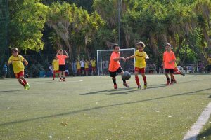 Un bel duello della partita Primi Calci