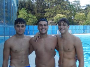 Il trio di organizzatori 