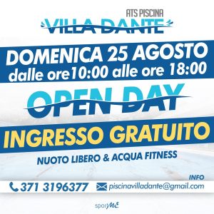 "Open Day" di nuoto ed acqua fitness
