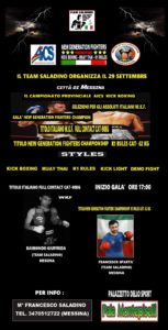 La manifestazione di Kick Boxing 