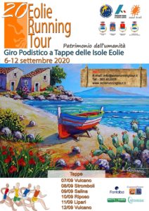 Locandino "Giro Eolie 2020"
