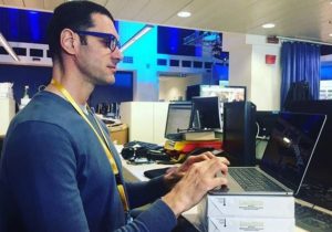 Matteo Soragna negli studi Sky
