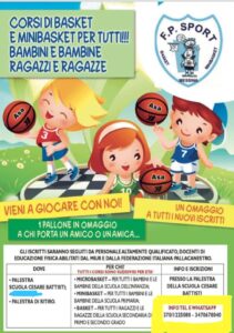 Riapertura corsi minibasket Fp Sport