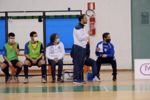 I giocatori in panchina della Siac 