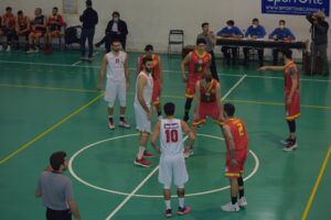Fase di gioco tra Gravina e Gold Gold Messina