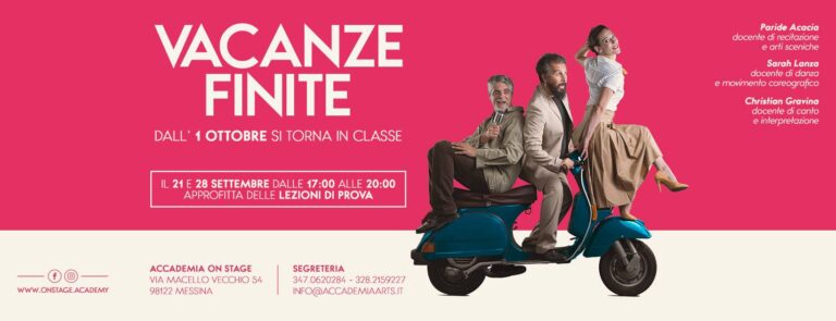 Ritornano, con tante novità, i corsi all’Accademia di Recitazione e Musical On Stage