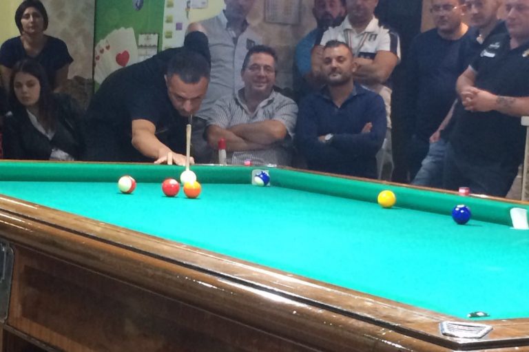 A Fabio Belfiore il 1° Memorial “Piero D’Andrea” di biliardo specialità “Shangai”