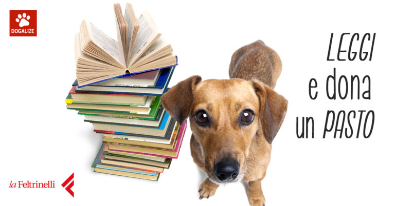 Leggere fa bene a tutti, anche ai cani abbandonati. Partership tra lafeltrinelli.it e Dogalize