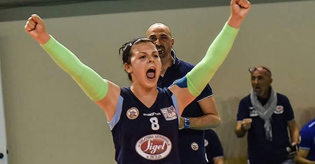 La palleggiatrice romana Giulia Mordecchi