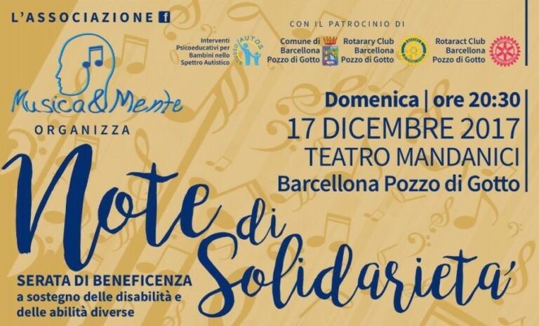 La band Sugarfree tra gli ospiti di “Note di solidarietà” a Barcellona Pozzo di Gotto