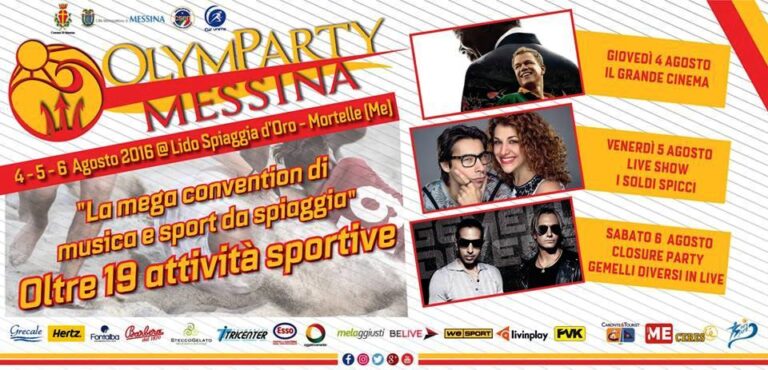 “I Soldi Spicci” e i “Gemelli DiVersi” a Messina OlymParty 2016