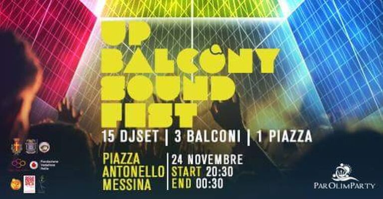 “Up Balcony Sound Fest”, appuntamento di musica e solidarietà a Piazza Antonello