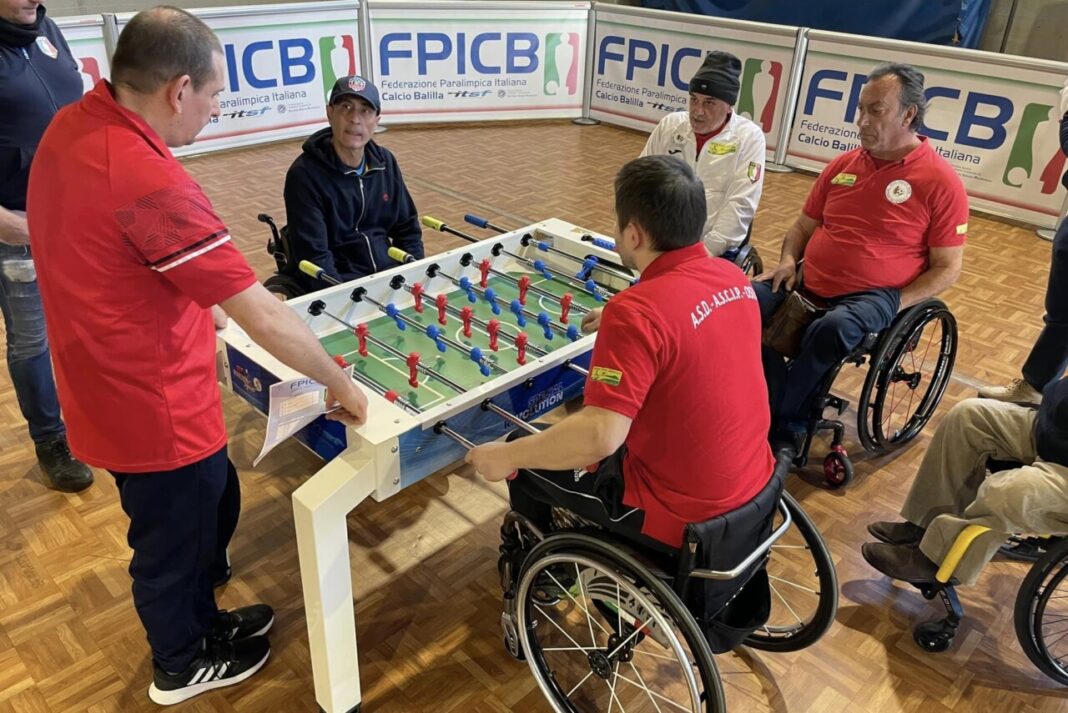 calcio balilla paralimpico