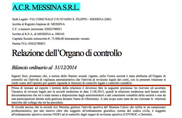 Messina, ecco il bilancio 2014. Debiti per 1,5 milioni, Lo Monaco ne ha ripianato un terzo