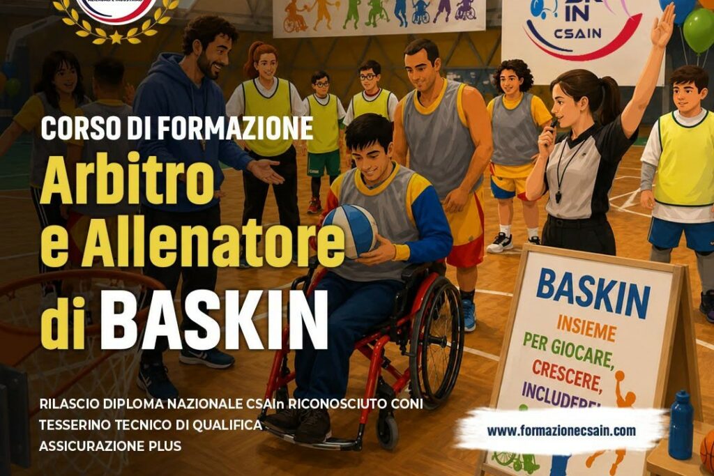 Baskin, lo Csain lancia il corso di formazione per diventare coach o arbitro